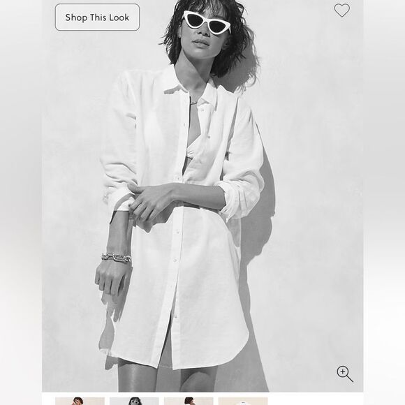 NWT J. Crew Relaxed-fit beach shirt in linen-cotton blend size small - Picture 1 of 10